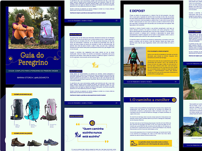Pilgrim's Guide to the Camino De Santiago | Ebook e book ebook ebook cover ebook design ebook template graphic design project design