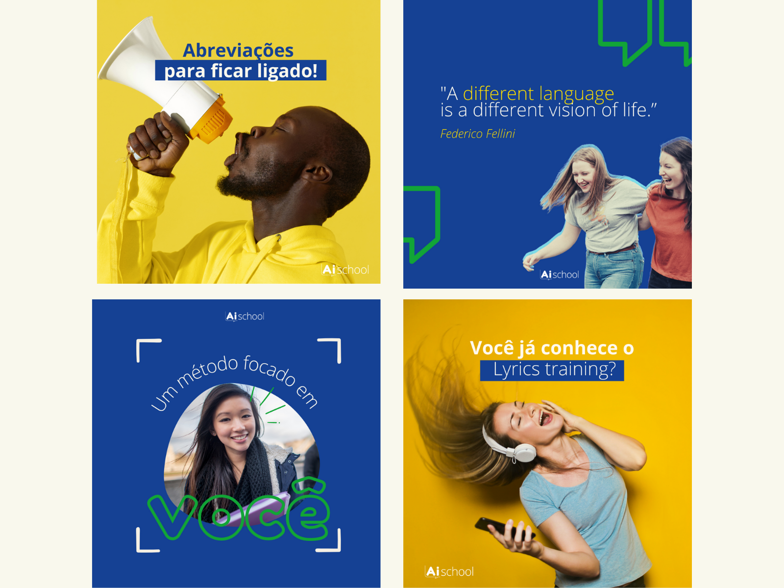 Social Media Post English school by Luciane Sturaro on Dribbble