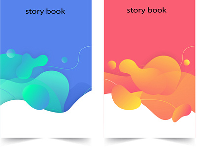 story book cover page design illustration logo