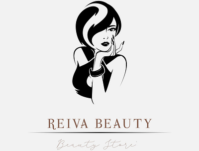 beauty store design illustration logo