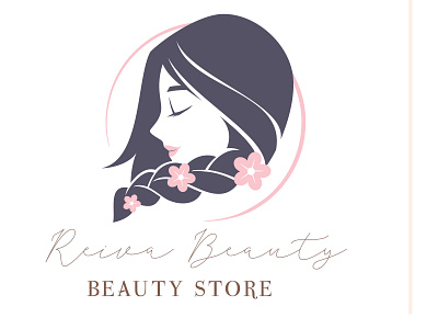 beauty store design illustration logo