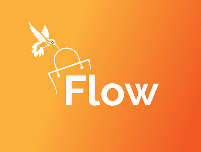 Flow Logo icon logo logoart typography logo