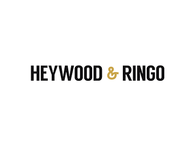 Heywood & Ringo Logo attire branding logo tuxedos