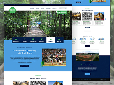 Homepage Redesign - Cleveland County, NC design government nc townships web