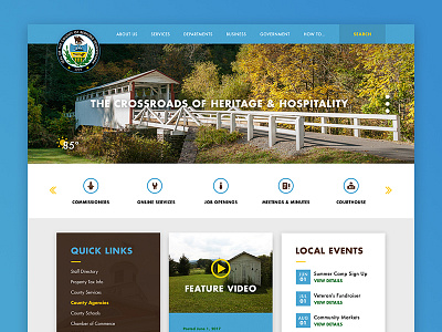 Bedford County, PA design government pennsylvania simple web
