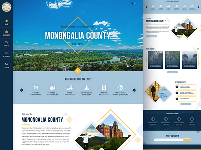 Monongalia County, WV Homepage Redesign