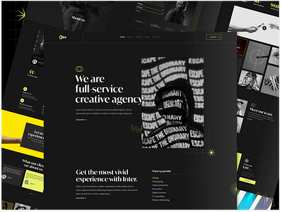 Creative agency portfolio landing page website agency creative landing minimalist portfolio trendy webdesign website website design