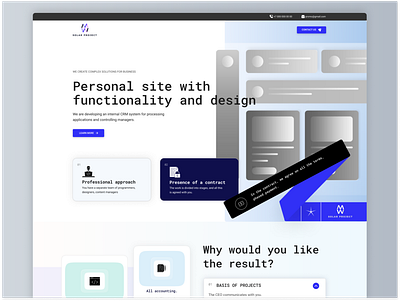 IT company / digital agency landing page website agency business company creative digital gradient it minimalist software webdesign website design