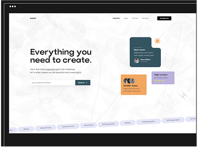 IT company / digital and creative agency  landing page website