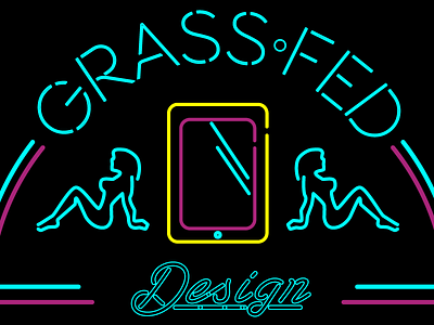 Neon Grass Fed Logo