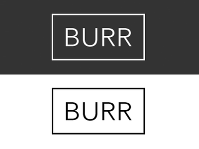 Burr.nyc clean design logo minimulistic simple typography ui ux web