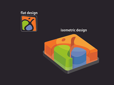 logo isometric design