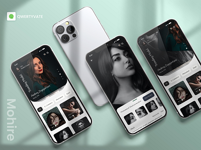 Mohire app art branding design graphic design ui ux