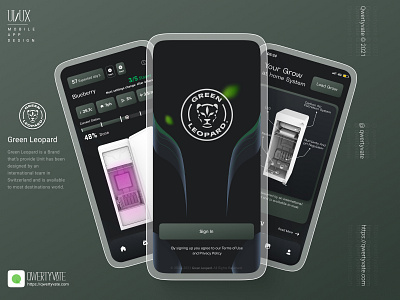 Green Leopard App animation app art branding design graphic design greenleopard illustration iot logo ui ux weed