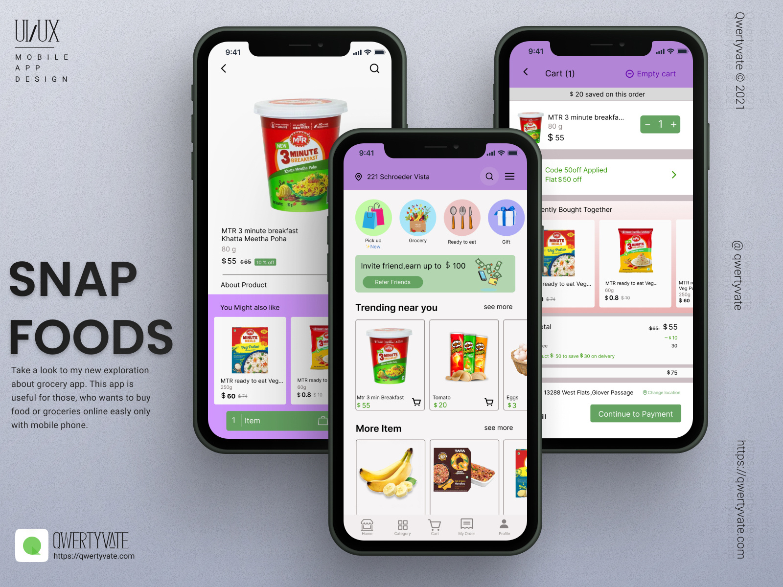 Snap Foods by Qwertyvate on Dribbble
