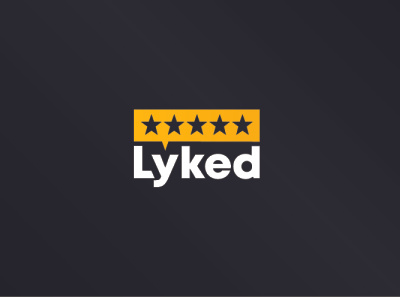 Lyked Logo Design logo logodesign logos lyked reviews yellow