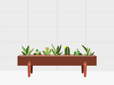 Plants design figma flat illustration minimal