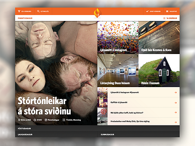 Ljósanótt - Front page design
