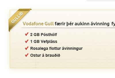 Vodafone Gull