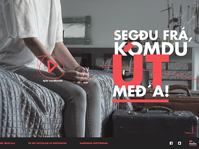 Útmeða! A campaign for a better life campaign grunge responsive rough