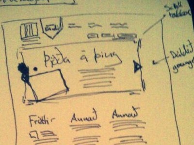 Sketches for my sweetheart the client design paper pen sketch web design