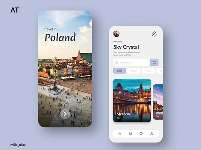 Application concept for traveling in Poland :)