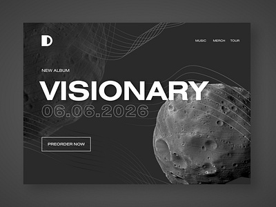 Album Landing Page - Daily UI 003