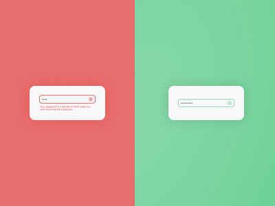 Error and Success Password Input - Daily UI 011 app daily ui daily ui 011 daily ui challenge daily ui011 dailyui dailyui011 dailyuichallenge design typography ui user experience user interface ux