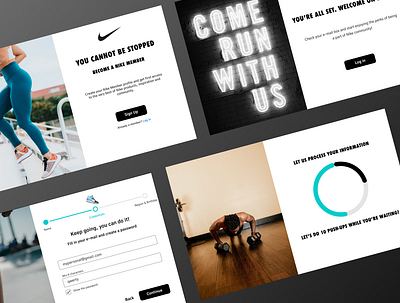 Redesign Nike Sign up process design nike signup ui uidesign ux uxdesign uxui