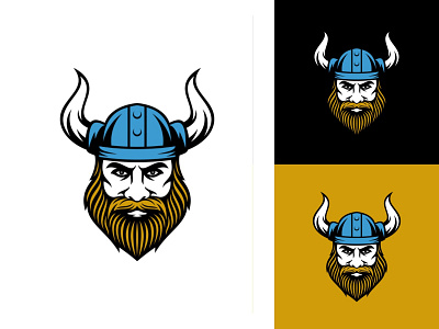 viking illustration logo mascot