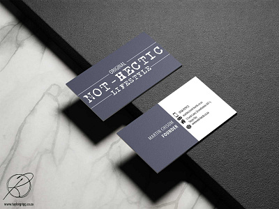 Not-Hectic Business Cards branding business card design business cards businesscard logo logo design logodesign print design