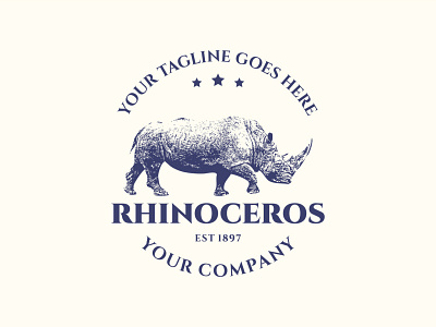 Rhinoceros vintage logo
