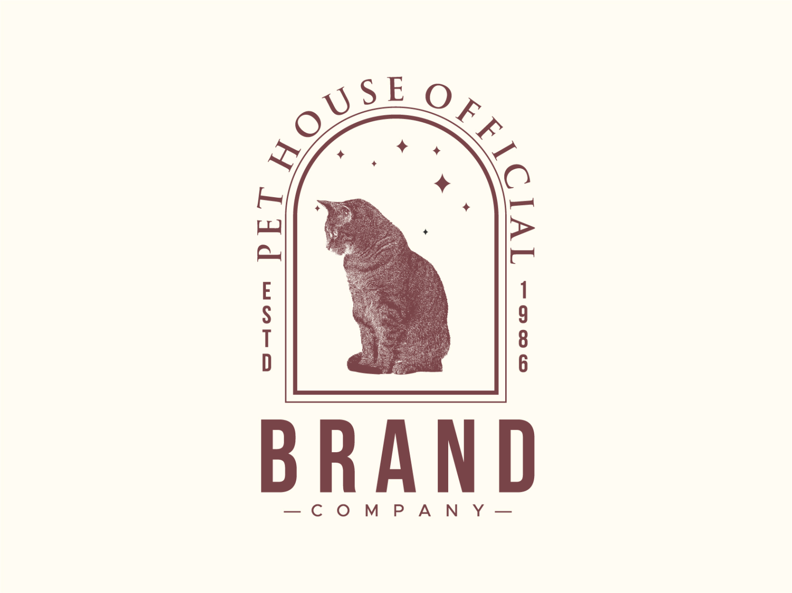 cat vintage logo illustration by zulian avr on Dribbble