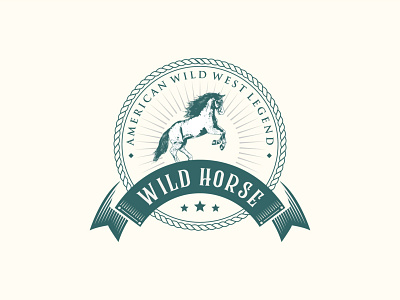 wild horse vintage logo