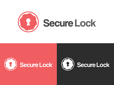 Secure Lock Logo lock logo red secure vault