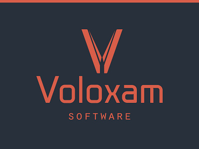 Voloxam Software Logo logo modern software v voloxam