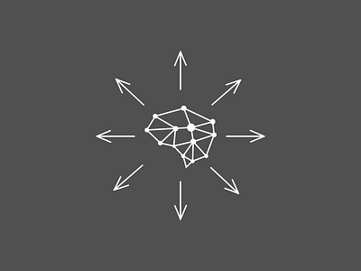 /dev/brain illustration logo vector