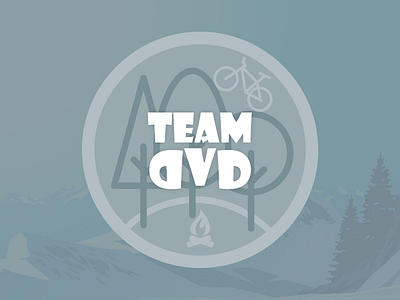 Team DVD sticker design illustration logo vector