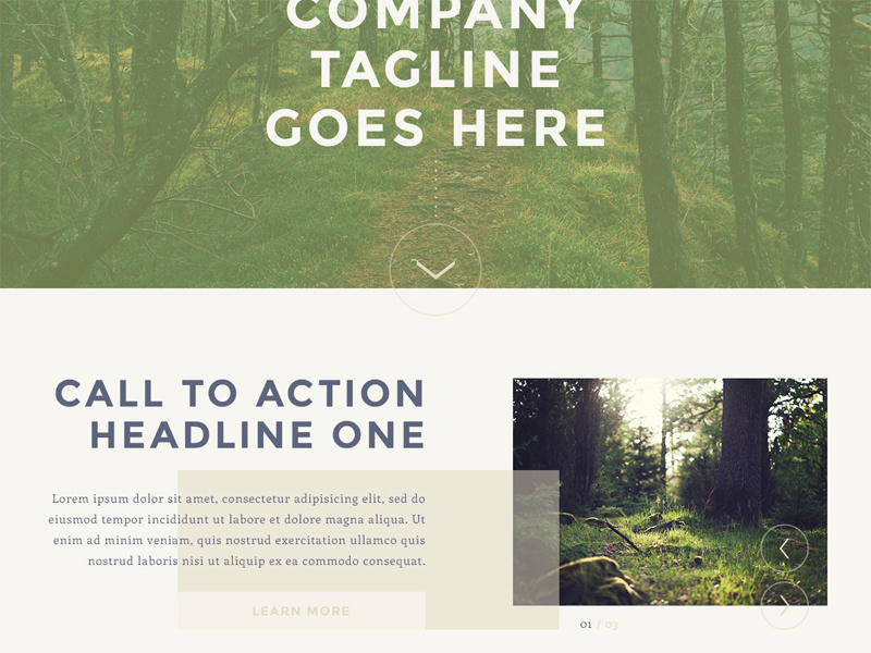 Website Template UI by Adam Schweitzer on Dribbble