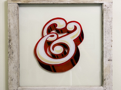 Ampersand ampersand glass hand painted type window
