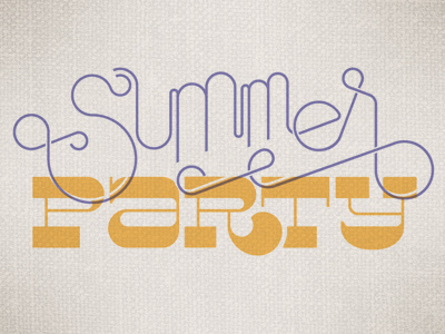 Summer Party custom type texture