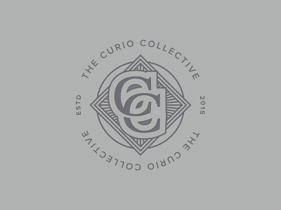 The Curio Collective Reborn 2 branding design icon illustration logo typography vector