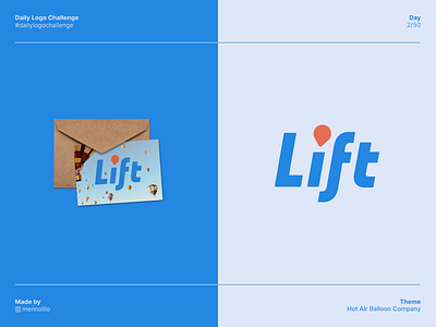 Lift - Hot Air Balloon Logo - Daily Logo Challenge