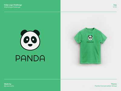 Panda - Panda Logo - Daily Logo Challenge bamboo daily logo challenge design endangered panda conservation logo logo challenge panda panda global