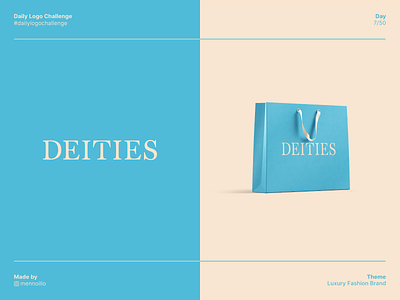 Deities - Luxury Fashion Brand Logo - Daily Logo Challenge