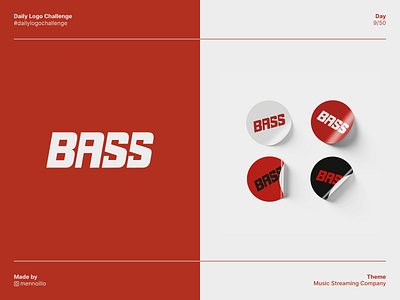 Bass - Music Streaming Company Logo - Daily Logo Challenge bass branding daily logo challenge design logo logo challenge music vector