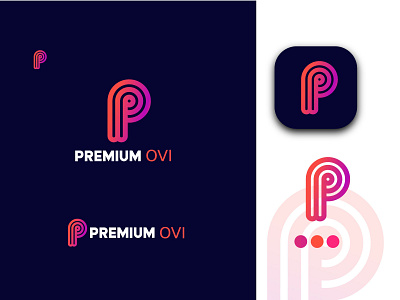 modern p letter logo design letter logo lettermark logo logo logo design p letter logo