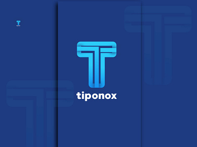 Tiponox R modern lettermark logo design