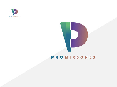 Modern P letter mark logo design