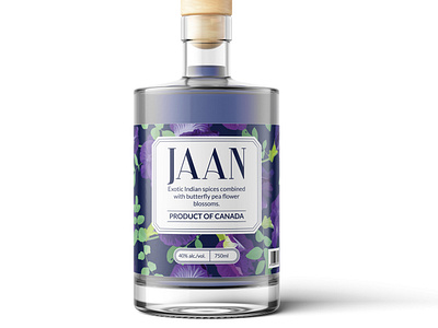 Logo and label for JAAN GIN